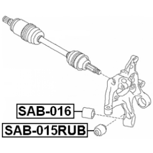 Mounting Control Trailing Arm - FEBEST SAB015RUB