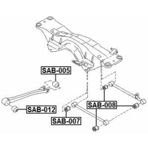 Mounting Control Trailing Arm - FEBEST SAB012