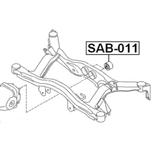 Bushing Axle Beam - FEBEST SAB011