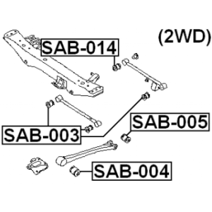 Mounting Control Trailing Arm - FEBEST SAB005