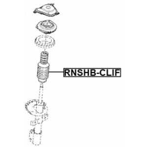 Protective Cap Bellow Shock Absorber - FEBEST RNSHBCLIF