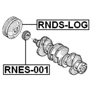 Belt Pulley Crankshaft - FEBEST RNDSLOG