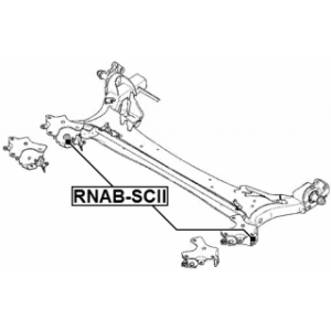 Bushing Axle Beam - FEBEST RNABSCII