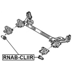 Bushing Axle Beam - FEBEST RNABCLIIR