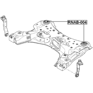Bushing Axle Beam - FEBEST RNAB004