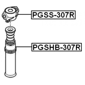 Protective Cap Bellow Shock Absorber - FEBEST PGSHB307R