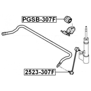 Mounting Stabiliser Bar - FEBEST PGSB307F