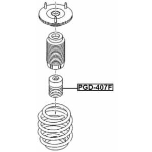 Rubber Buffer Suspension - FEBEST PGD407F