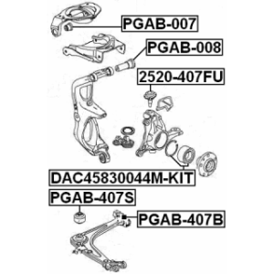 Mounting Control Trailing Arm - FEBEST PGAB407B
