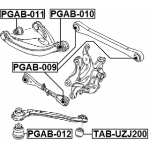 Mounting Control Trailing Arm - FEBEST PGAB009