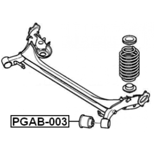 Bushing Axle Beam - FEBEST PGAB003