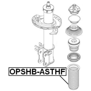Protective Cap Bellow Shock Absorber - FEBEST OPSHBASTHF