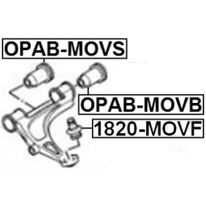 Mounting Control Trailing Arm - FEBEST OPABMOVB