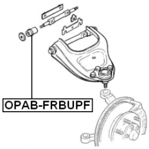 Mounting Control Trailing Arm - FEBEST OPABFRBUPF
