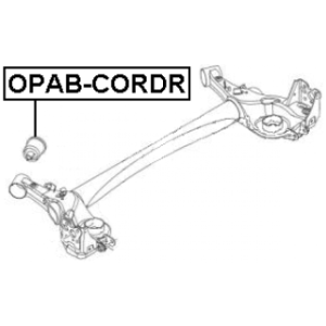 Bushing Axle Beam - FEBEST OPABCORDR