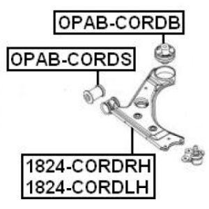 Mounting Control Trailing Arm - FEBEST OPABCORDB