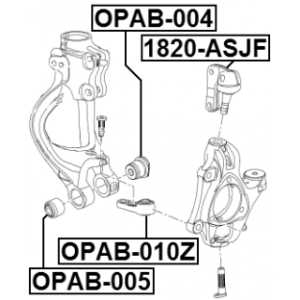 Mounting Control Trailing Arm - FEBEST OPAB005