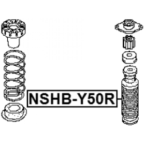Protective Cap Bellow Shock Absorber - FEBEST NSHBY50R