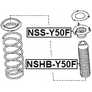 Protective Cap Bellow Shock Absorber - FEBEST NSHBY50F