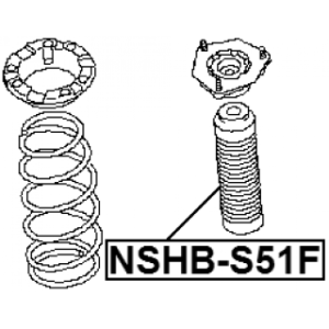 Protective Cap Bellow Shock Absorber - FEBEST NSHBS51F