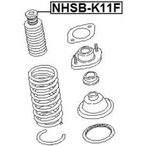 Protective Cap Bellow Shock Absorber - FEBEST NSHBK11F