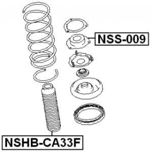 Protective Cap Bellow Shock Absorber - FEBEST NSHBCA33F