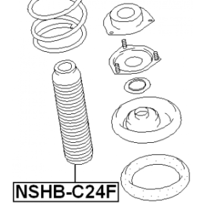 Protective Cap Bellow Shock Absorber - FEBEST NSHBC24F