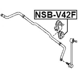 Mounting Stabiliser Bar - FEBEST NSBV42F