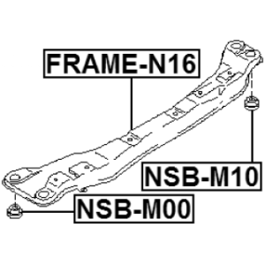 Bushing Axle Beam - FEBEST NSBM10