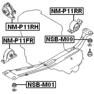 Bushing Axle Beam - FEBEST NSBM01