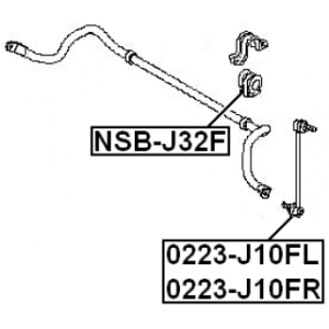 Mounting Stabiliser Bar - FEBEST NSBJ32F