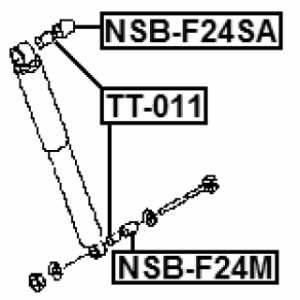 Spacer Bush Shock Absorber - FEBEST NSBF24M