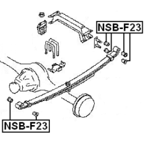 Bushing Leaf Spring - FEBEST NSBF23