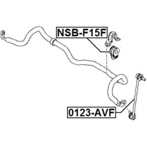 Mounting Stabiliser Bar - FEBEST NSBF15F