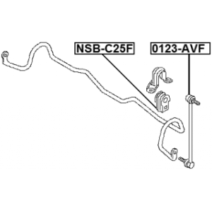 Mounting Stabiliser Bar - FEBEST NSBC25F