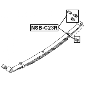 Bushing Leaf Spring - FEBEST NSBC23R