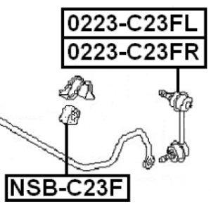 Mounting Stabiliser Bar - FEBEST NSBC23F