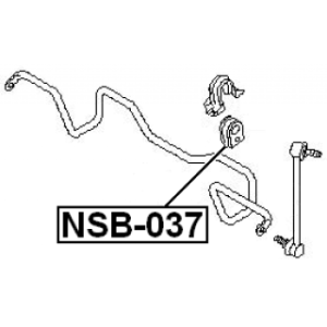Mounting Stabiliser Bar - FEBEST NSB037