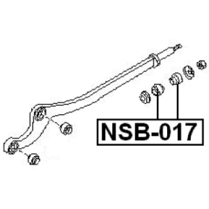 Mounting Control Trailing Arm - FEBEST NSB017