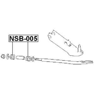 Mounting Control Trailing Arm - FEBEST NSB005