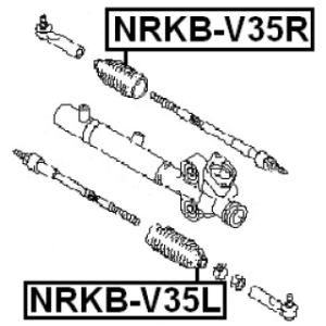 Bellow Steering - FEBEST NRKBV35L
