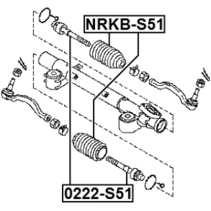 Bellow Steering - FEBEST NRKBS51