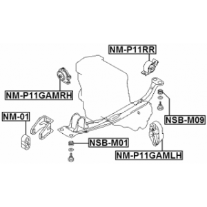 Mounting Engine - FEBEST NMP11GAMRH
