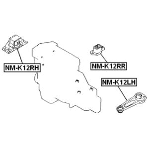 Mounting Engine - FEBEST NMK12RR