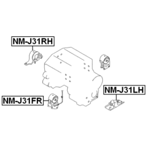 Mounting Engine - FEBEST NMJ31FR
