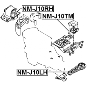 Mounting Engine - FEBEST NMJ10RH