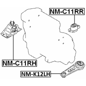 Mounting Engine - FEBEST NMC11RR