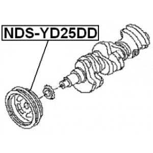 Belt Pulley Crankshaft - FEBEST NDSYD25DD