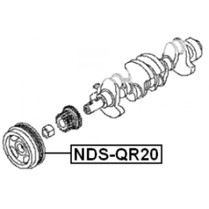 Belt Pulley Crankshaft - FEBEST NDSQR20