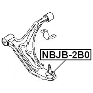 Repair Kit Supporting Ball Joint - FEBEST NBJB2B0